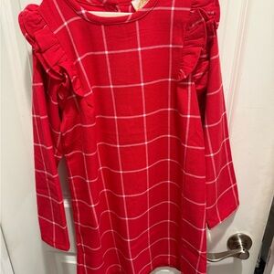 Red Plaid Kids Dress